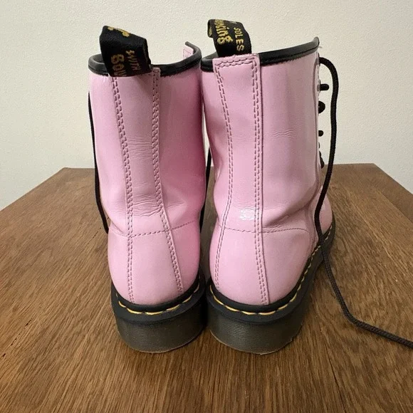 Dr Martens Women's Pink Boots Size 8 - Picture 4 of 6